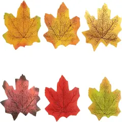 300PCS Artificial Fall Maple Leaves