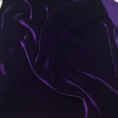 1 Yard Silk Rayon Velvet Fabric 45 Inches Width Purple