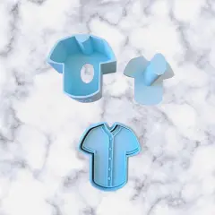 Jersey Cake Pop Mold with Cutter fondant Embosser