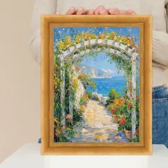 Italian Florentine Gold Leaf Shadow Box Picture Frame 20x40 frame