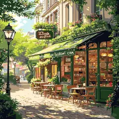 Paint by Numbers Kit for Adults, Easy Street Cafe