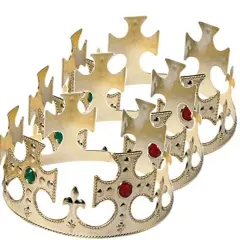 King Gold Crown with Plastic Jewels