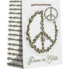 Pack/6: Peace Gift Bag - 8 x 4 x 10"