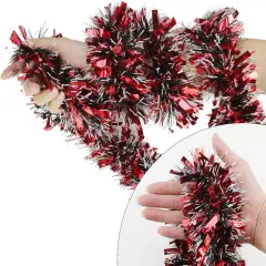 32.8 Ft Red Tinsel Garland for Party Decorations