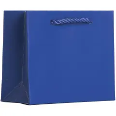 Pack/6: Matte Royal Gift Bag - 5 x 2 x 4"