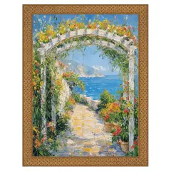 Slim Cris Cross Gothic Antique Gold Picture Frame 12x24 frame