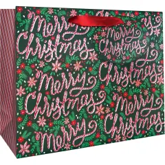 Pack/6: Candy Cane Christmas Gift Bag - 12-1/2 x 5 x 10"