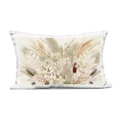 Stupell Industries Natural Wheat & Country Herbs Outdoor Printed Pillow design by Val Rhodes, 14 x 7 x 20
