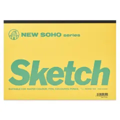 Maruman New Soho Sketch Pad - B5, 7.2" x 10.1", 70 Sheets