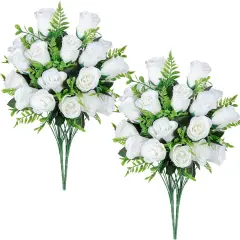 4Bouquets Realistic Fake Silk Roses