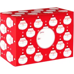 Pack/6: Chic Santa Theme Mailing Box - 12 x 6 x 9"