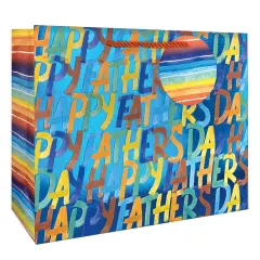 Pack/6: Father's Day Gift Bag - 12-1/2 x 5 x 10"