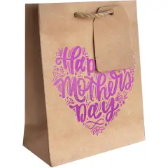 Pack/6: Happy Mother's Day Gift Bag - 6 x 3 x 7-1/2"