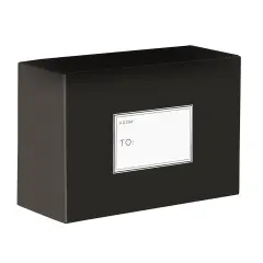 Pack/6: Black Theme Mailing Box - 12 x 6 x 9"