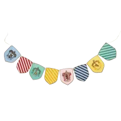 HARRY POTTER X BONJOUR F&Ecirc;TE HOUSE PRIDE MULTICOLOR DECORATIVE HOGWARTS BANNER