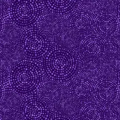 Purple Hexi Dots Cotton Wideback Fabric per yard