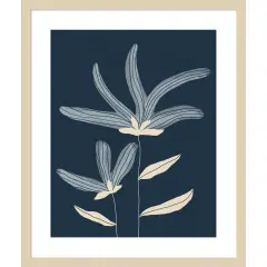 Two Flowers by Alisa Galitsyna Wood Framed Wall Art Print