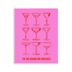 Stupell Industries Season For Cocktails Wall Plaque Art Design by House of Lulu
