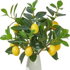 3 Pcs Artificial Lemons Tree Branches