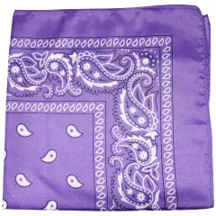 Paisley 100% Polyester Unisex Bandanas - 180 Pack - Bulk Wholesale
