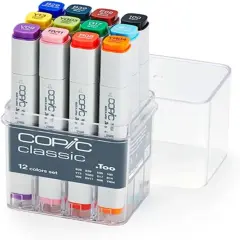 12pc Set Alcohol-Based Markers