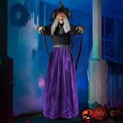 Animated Witch Halloween Decorations Outdoor Indoor