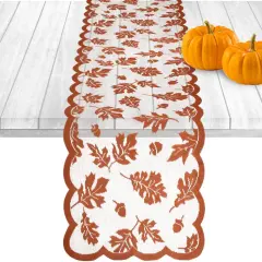 Fall Table Runner, Lace Maple Leaf Table Runner - Maple Leaf