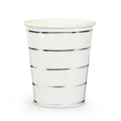 SILVER FRENCHIE STRIPED CUPS
