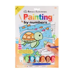 MFP21 | Painting by numbers&trade; Children's 10pc 8.75" x 11.75" Sea Turtles Painting Project