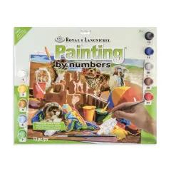PJL51 | Painting by numbers&trade; 13pc 11.25" x 15.375" Beach Puppies Painting Project