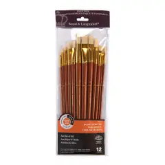 RSET-9318 | 12pc Bone Taklon Long Handle Variety Brush Set