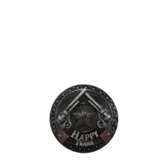 Western Happy Trails Gun Sign Statue