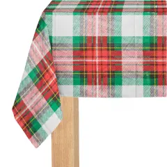WINTER PLAID PAPER TABLECLOTH