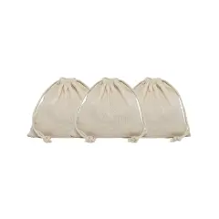 Practical Cotton Muslin Pouch 5" x 6"