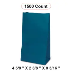 Colored Paper Gift Wrapping Bags 4 5/8'' x 2 3/8'' x 8 3/16''