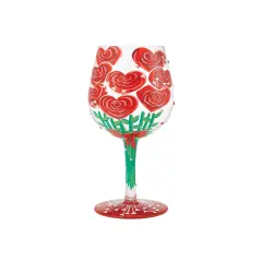 Enesco Lolita Valentine'sBouquet Wine Glass