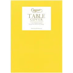 YELLOW LINEN LIKE TABLE COVER
