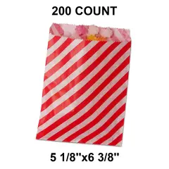 Medium Diagonal Stripes Merchandise Bags 5 1/8" x 6 3/8"