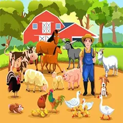 Life on the Farm Edible Icing Image for 1/4 sheet cake