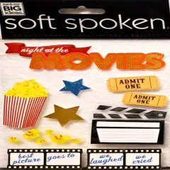 Me & My Big Ideas Soft Spoken Night At The Movies Dimensional Stickers