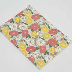 Flower Designed Soft Cover Notebook - Pack Of 6, 7 X 10 Inch