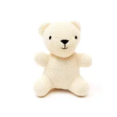 100% Handmade Cotton knitted Soft Bubu Plush Toy/Soft toys ivory