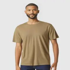 Gildan&reg; Softstyle Crewneck Short Sleeve CVC T-Shirt Dune Mist