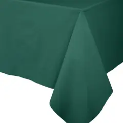 HUNTER GREEN LINEN LIKE TABLE COVER