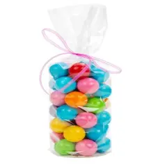 Heat Sealable Round Bottom Bags w/Paper Base 2 3/4" x 10" 50 pack RPBG2