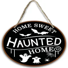 Sweet Haunted Home Wood Sign Plaque