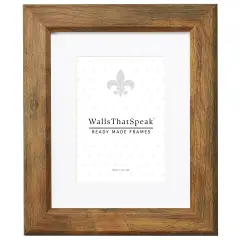 Arthur 1.5", Brown Barnwood Matted Picture Frame by wallsthatspeak