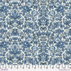 Wallpaper in Indigo (pwth297.indigo) | Eclectic Elements Palette in Indigo | Tim Holtz | Free Spirit
