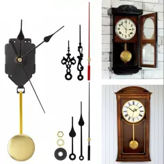 Silent Quartz Pendulum Clock Mechanism &ndash; Wall Clock Movement Repair Kit &ndash; DIY Replacement Parts for Swing Clock