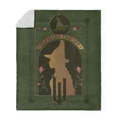 Universal Wicked Silk Touch Sherpa Throw Blanket Elphaba Thropp